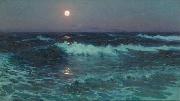 Lionel Walden Moonlight, oil painting by Lionel Walden, France oil painting reproduction